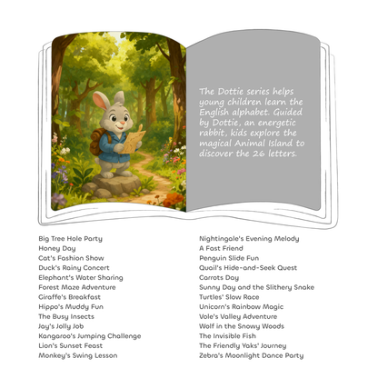 Dottie: Alphabet Wonders with the Energetic Bunny