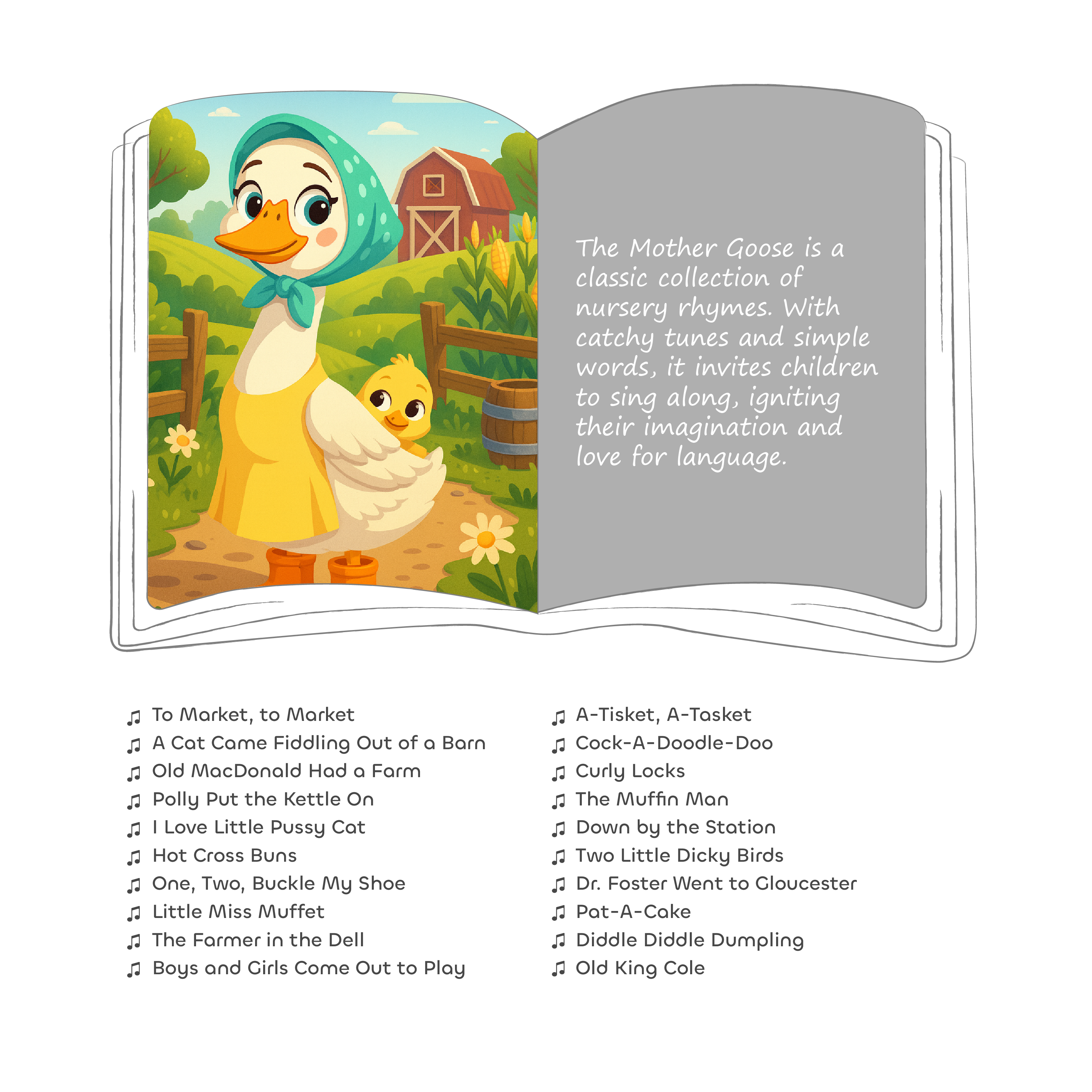 Mother Goose: Classic Nursery Rhymes—Melody & Imagination