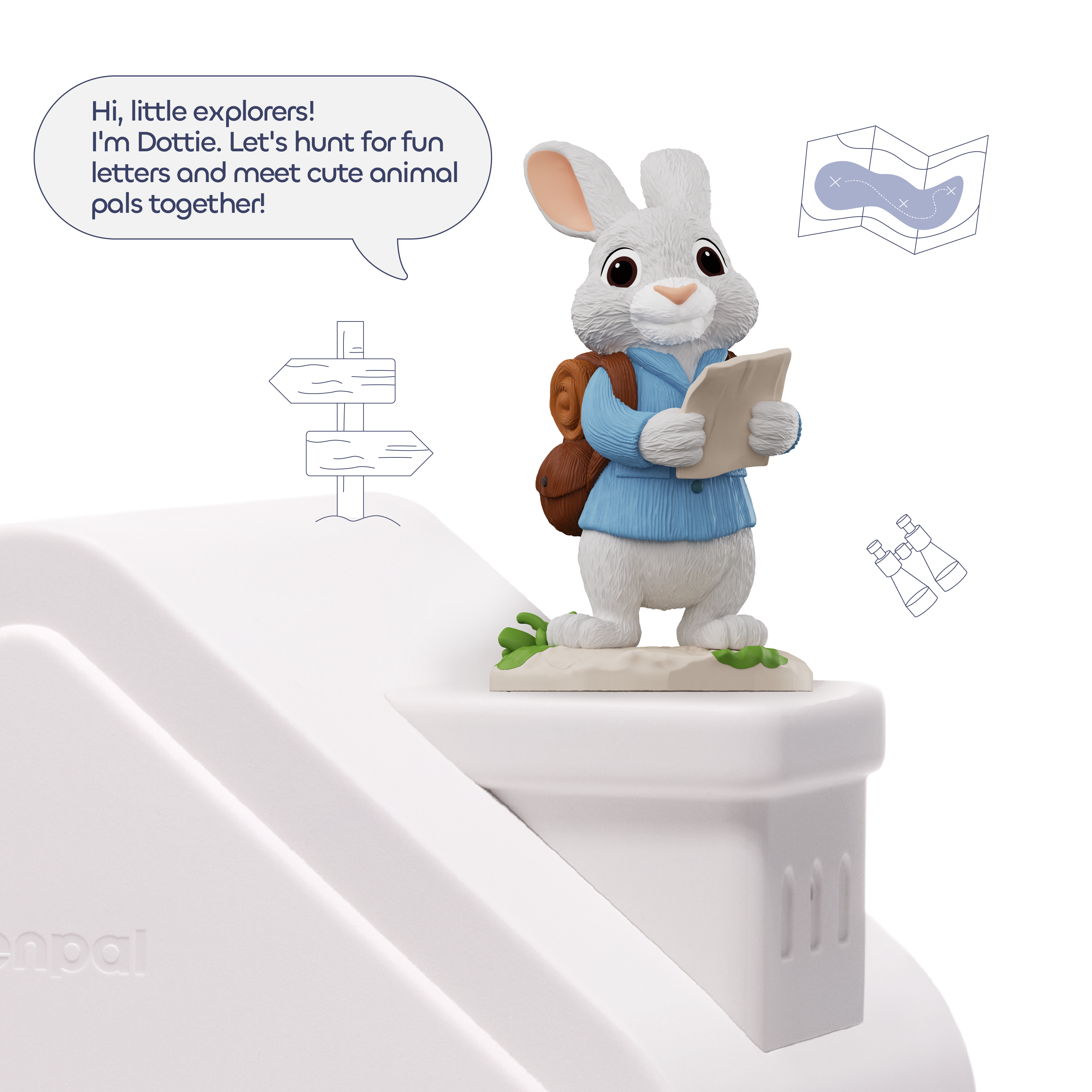 Dottie: Alphabet Wonders with the Energetic Bunny